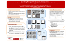 Identifying Microparticle Clusters in High Resolution