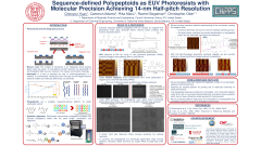 Sequence-defined Polypeptoids as EUV Photoresists with Molecular Precision Achieving 14-nm Half-pitch Resolution