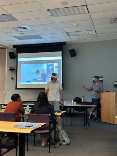 David projects VR demonstration